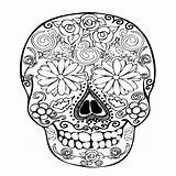 Sugar Printable Pages Coloring Skulls Skull Awesome Getcolorings Getdrawings sketch template