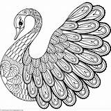 Coloring Pages Zentangle Animal Mandala Easy Printable Tiere Zentangles Swan Animals Ausmalen Adult Malvorlagen Kids Adults Getcolorings Colouring Color Getdrawings sketch template