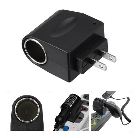 car cigarette lighter converter plug adapter   ac wall power   dc walmartcom