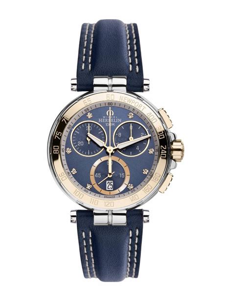 michel herbelin newport yacht club chronograph 33656 tr55bl watches