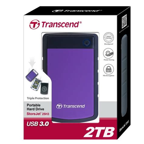 buy transcend hp  tb external hard disk drive purple black   india  lowest