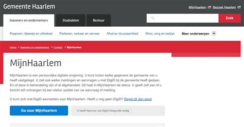 gemeente haarlem inloggen digid  inloggen