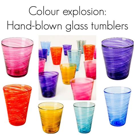 Madras Hand Blown Glass Tumblers ~ Fresh Design Blog Glass Blowing