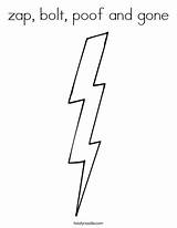 Coloring Zap Poof Bolt Gone Cursive Favorites Login Add Lightning Twistynoodle sketch template