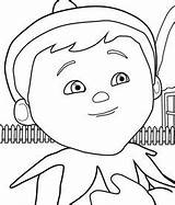 Elf Colouring Shelf Pages Siobhan Lids Little sketch template
