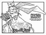 Hanzo Dragon Coloring Draw Too sketch template