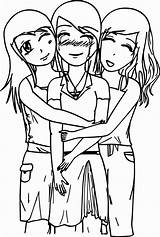 Coloring Friends Forever Pages Friend Print Getdrawings sketch template