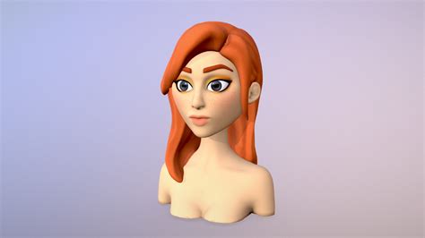 redhead girl download free 3d model by stacy jnsn stacy 666