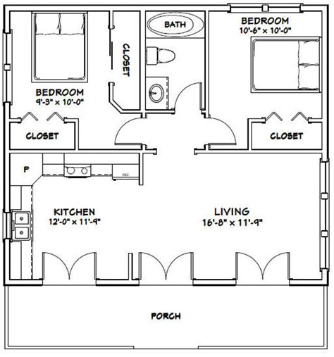 house  bedroom  bath  sq ft  floor plan etsy guest house plans small house