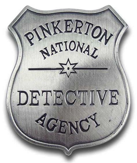 pinkerton detective agency badge    west