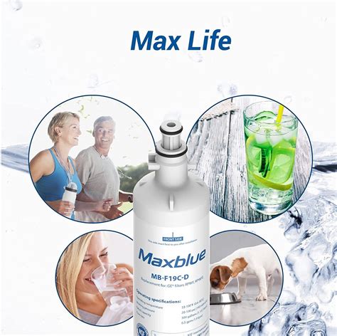 Maxblue Rpwfe With Chip Refrigerator Water Filter Replacement For Ge