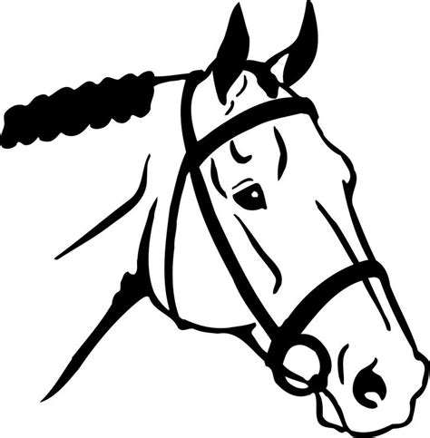 picture horse head clipart