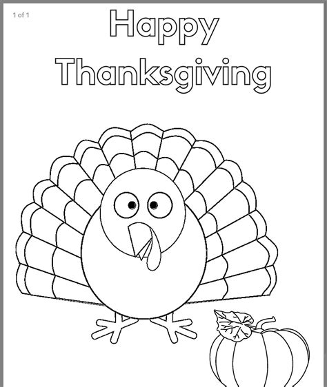 preschool thanksgiving coloring coloring pages