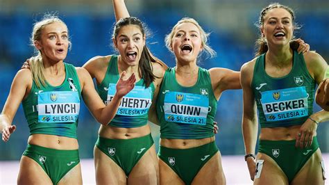 irish quartet sprint to second in world relays