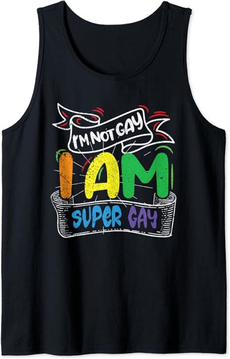 im not gay im super gay i am lgbt pride magic csd lgbtq tank top