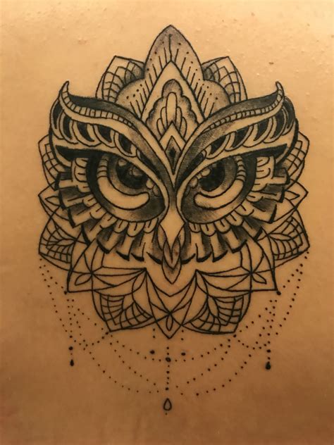 owl mandala tattoo trendy tattoos  tattoos body art tattoos hand