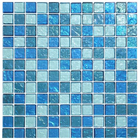 Gs Blue Blend 1 X 1 Gg82323b18 Swimming Pool Glass Tile Blends