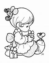 Coloring Pages Baby Precious Moments Girl Printable Cute Shower Kids Scribblefun Color Blocks Colorear Para Girls Latest Sweet Colouring Moment sketch template