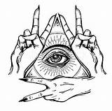 Illuminati Drawings Drawing Tattoo Tatuaje Sketches Pop Eye Hand Tattoos Choose Board Photography Paintingvalley Ve sketch template
