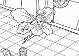 Barbie Thumbelina Coloring Pages Coloring4free Printable Category sketch template
