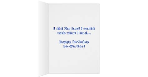 worker birthday greeting card zazzle