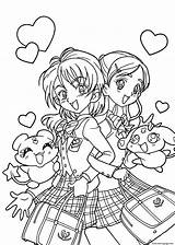 Anime Coloring Pages Girls Pretty Funny Printable Print Book Prints sketch template