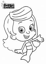 Bubble Guppies Coloring Pages Molly Print Color Kids sketch template