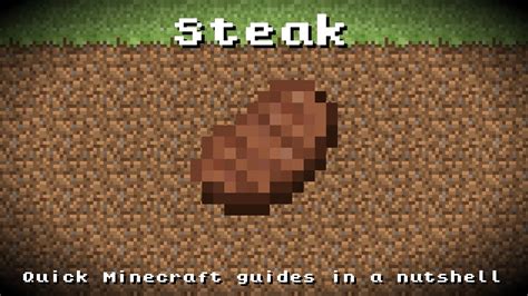 minecraft steak recipe item id information   date youtube