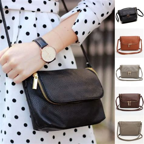 small fold  bag mini women messenger bags leather crossbody sling shoulder bags handbags