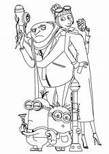 Despicable Coloring Pages Printable Books Last sketch template