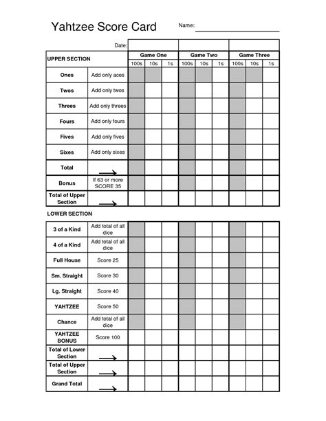 search results  blank yahtzee score sheet printable calendar