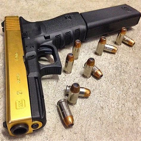Witchmane — Gold Plated Glock 21 W Extended Clip 😍😍😍