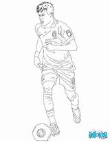 Neymar Colorir sketch template