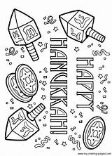 Hanukkah Coloring Pages Printable Happy Crafts Chanukah Jewish Worship Hannukah Drawing Kids Symbols Heaven Gates Christmas Printables Color Holiday Getdrawings sketch template