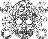Coloring Pages Skull sketch template