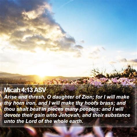 Micah 4 Scripture Images Micah Chapter 4 Asv Bible Verse Pictures