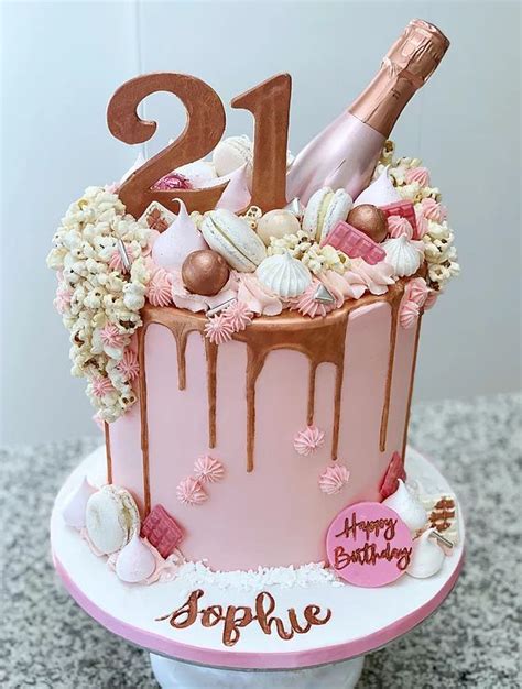 pin  chelsea  pink drip cakes st birthday cakes classy st