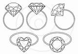 Diamond Jewelry Ring Clipart Clip Engagement Rings Bridal Solitaire Set Clipartpanda Digital Vector Drawing Wedding Shower Svg Invitation Instant Bride sketch template