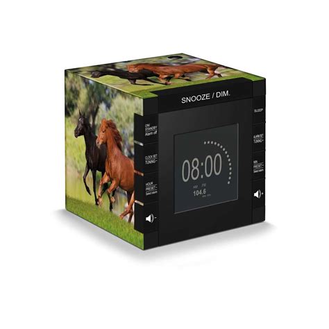 bigben interactive wekkerradio met tijdprojectie met paarden klokkenshop
