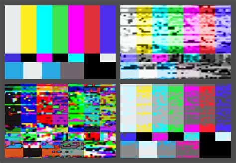 No Signal Tv Test Pattern Background Set 683905 Vector