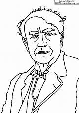Edison Thomas Coloring Pages 1931 sketch template