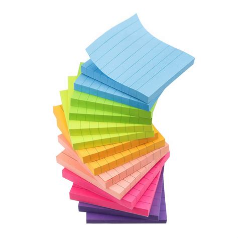 early buy  bright color lined sticky notes  stick notes       ebay