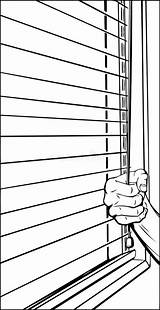 Blinds Outline Opening Open Hand Close Illustration Window Pulling Cord Dreamstime sketch template