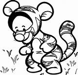 Coloring Winnie Pooh Baby Pages Good Tigger Wecoloringpage Cartoon Playing Drawing Rocks Getcolorings Choose Board Print sketch template
