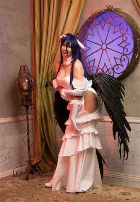 uwowo albedo cosplay anime overlord white dress costume uwowo cosplay