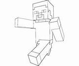 Coloring Pages Minecraft Printable Herobrine sketch template