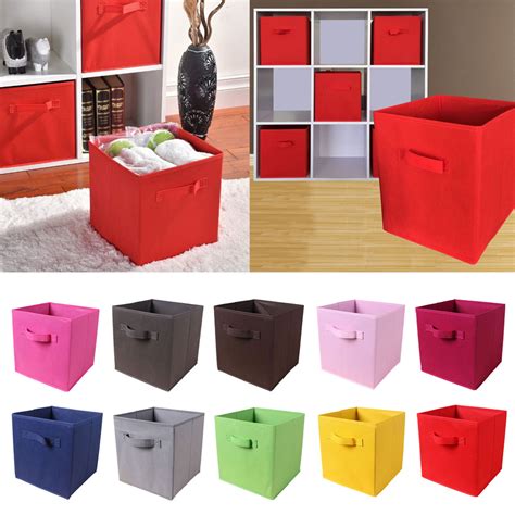 foldable cube storage bins decorative fabric storage cubes organizer  shelf closet kids toy
