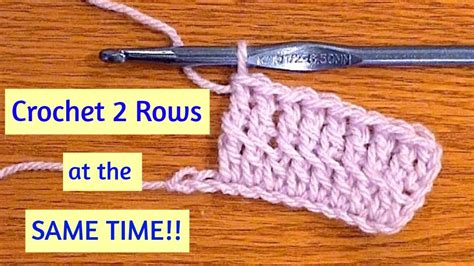 crochet  rows    time crochet hack techniques youtube