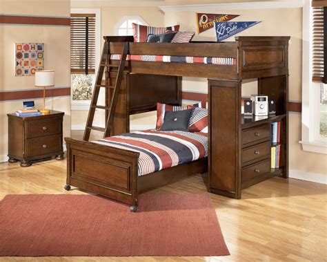portsquire loft bed kids bedroom furniture sets bunk bed  desk