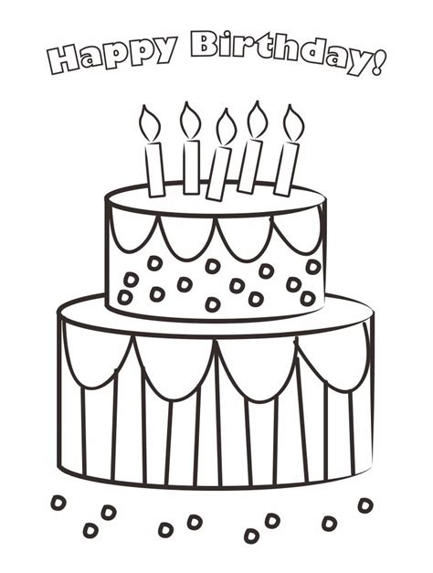 birthday card  pictures cat cupcake coloring pages happy birthday